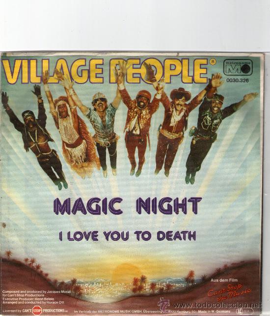 Discos de vinilo: SINGLE - VILLAGE PEOPLE - &rdquo;MAGIC NIGHT&rdquo;. - Foto 1
