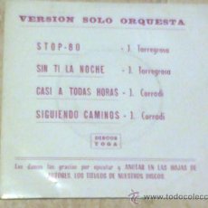 Discos de vinilo: J. TORREGROSA EP **STOP 80** RARO SPANISH GROOVE . CORRADI JAZZ. FUSION