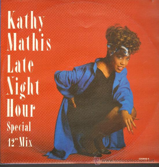 Discos de vinilo: Kathy Mathis - Late Night Hour (2 versiones) - MaxiSingle 1987 - Foto 1