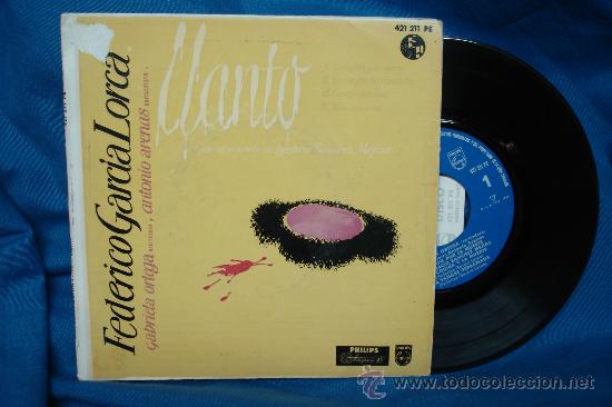 Disques de vinyle: GABRIELA ORTEGA Y ANTONIO ARENAS - LLANTO DE FCO. GARC&Iacute;A LORCA - PHILIPS 1968