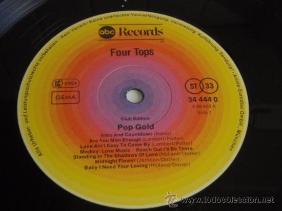 Discos de vinilo: Four Tops &ndash; Pop Gold GERMANY ABC RECORDS - Foto 4