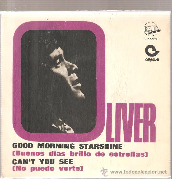 Discos de vinilo: Single OLIVER - GOOD MORNING STARSHINE - Foto 1