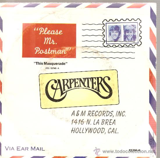 Single Carpenters Please Mr Postman Verkauft Durch Direktverkauf 23945132 antiquitaten kunst bucher und sammlerstucke
