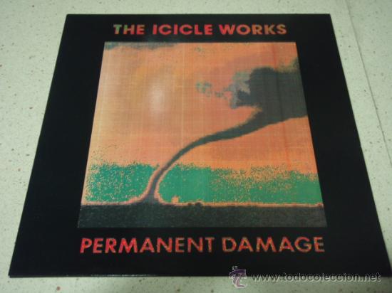Discos de vinilo: THE ICICLE WORKS   ( PERMANENT DAMAGE )    1990-HOLANDA     LP33     EPIC - Foto 1