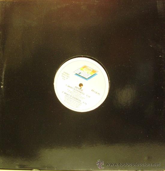 Discos de vinilo: DEVICE-WHAT IS SADNESS MAXI SINGLE SPAIN 1990 EX-EX - Foto 1