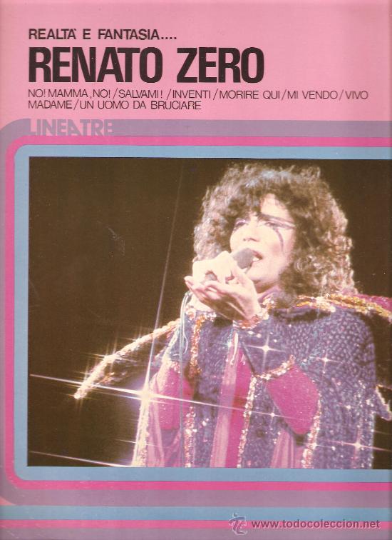 Discos de vinilo: LP RENATO ZERO - REALT&Agrave; E FANTASIA - Foto 1
