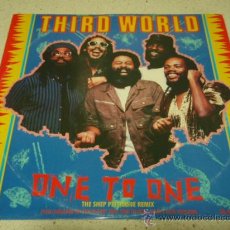 Discos de vinilo: THIRD WORLD (ONE TO ONE + HEAVY DUB - REGGAE JAM BOOGIE - DANCING ON THE FLOOR) ENGLAND-1985 MAXI45