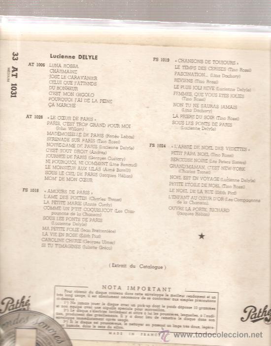 Discos de vinilo: LP LUCIENNE DELYLE - DISQUE N.2 - Foto 2