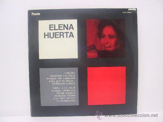 Vinyl-Schallplatten: ELENA HUERTA - CARCARA... - RARO EDICION ARGENTINA PROMO - PINCEN