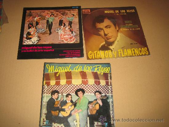 Discos de vinilo: MIGUEL DE LOS REYES - LOTE DE TRES EPS - Foto 1