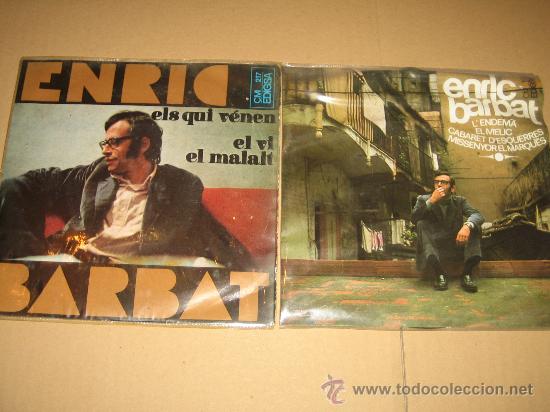 Discos de vinilo: LOTE DE DOS  SINGLES ENRIC BARBAT - Foto 1