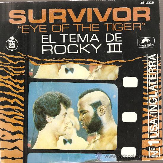 Single Survivor Eye Of The Tiger El Tema Comprar Singles Vinilos