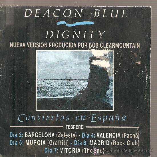 Discos de vinilo: SINGLE PROMO DEACON BLUE : DIGNITY - Foto 1