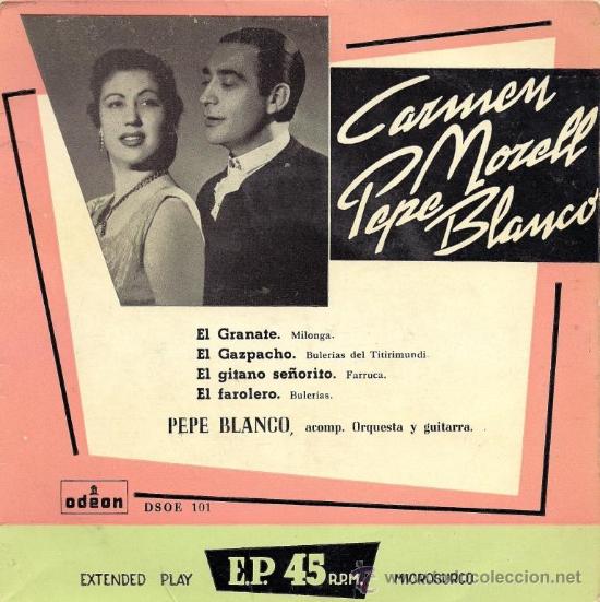 Discos de vinilo: CARMEN MORELL Y PEPE BLANCO - EL GRANATE - Foto 1