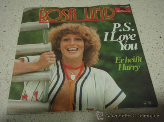 Dischi in vinile: ROSA LIND   ( P.S. I LOVE YOU - ER HEISST HARRY )  1978-GERMANY   SINGLE45   POLYDOR