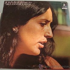 Discos de vinilo: JOAN BAEZ - DIEZ AÑOS DE EXITOS - DOBLE LP 1970