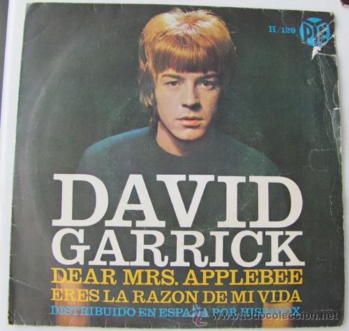 Discos de vinilo: DAVID GARRICK - DEAR MRS. APPLEBEE - SINGLE ESPA&Ntilde;OL 1966 - Foto 1