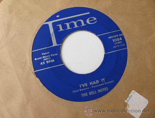 Discos de vinilo: THE BELL NOTES - IVE HAD IT / BE MINE - SINGLE USA 1959 - Foto 1