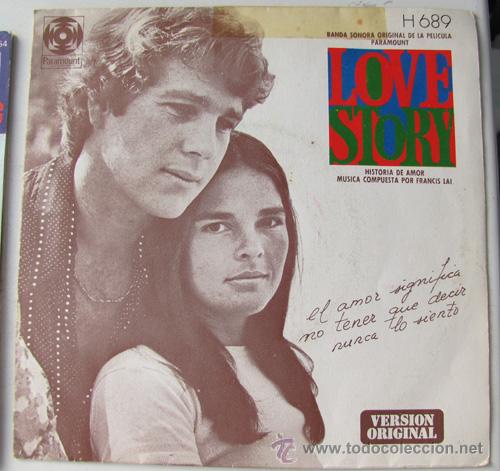 Discos de vinilo: LOVE STORY - SINGLE 1971 - - Foto 1