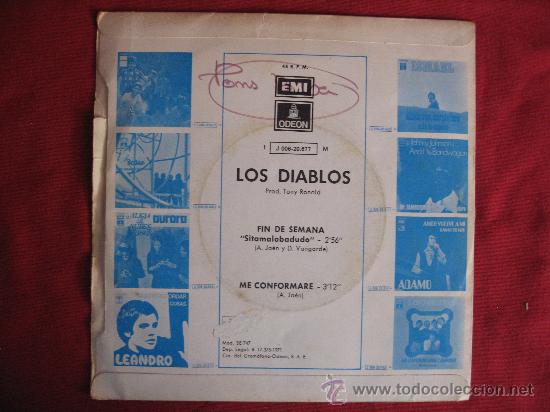Discos de vinilo: LOS DIABLOS - 45rpm - Foto 2