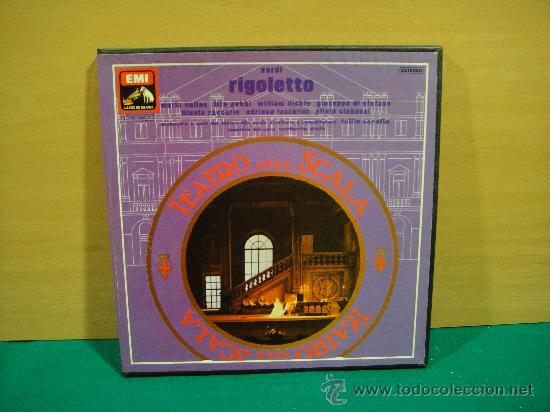 Discos de vinilo: VERDI    RIGOLETTO    CAJA DE  3 LP + LIBRETO - Foto 1