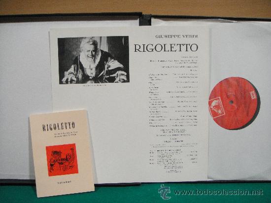 Discos de vinilo: VERDI    RIGOLETTO    CAJA DE  3 LP + LIBRETO - Foto 2