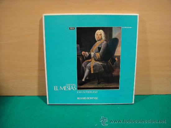 Discos de vinilo: HAENDEL EL MESIAS CAJA DE 3 LP + LIBRETO - Foto 1