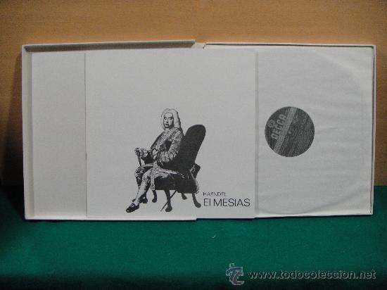 Discos de vinilo: HAENDEL EL MESIAS CAJA DE 3 LP + LIBRETO - Foto 2