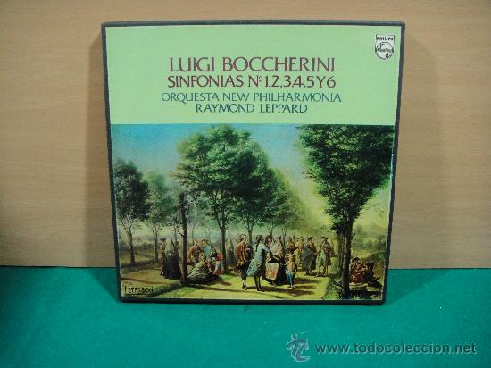 Discos de vinilo: BOCCHERINI SINFONIAS N&ordm; 1-2-3-4-5-Y 6 CAJA DE 3 LP + LIBRETO