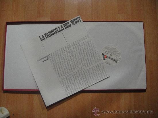 Discos de vinilo: PUCCHINI LA FANCIULLA DEL WEST CAJA DE 3 LP + LIBRETO - Foto 2