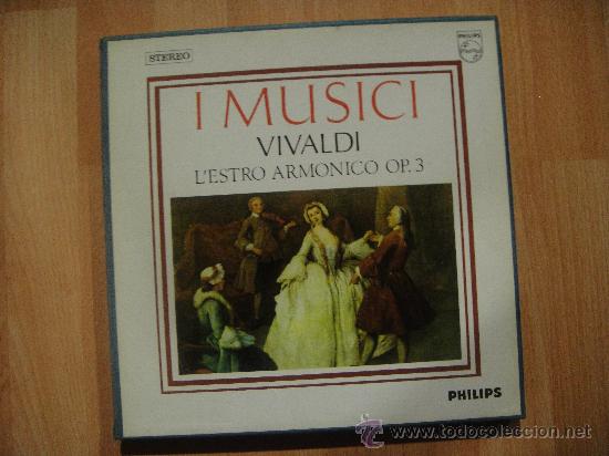 Discos de vinilo: VIVALDI LESTRO ARMONICO OP.3 CAJA DE 3 LP + LIBRETO - Foto 1