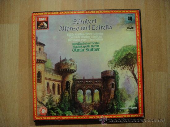 Discos de vinilo: SCHUBERT - ALFONSO Y ESTRELLA CAJA DE 3 LP + LIBRETO - Foto 1