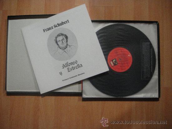 Discos de vinilo: SCHUBERT - ALFONSO Y ESTRELLA CAJA DE 3 LP + LIBRETO - Foto 2