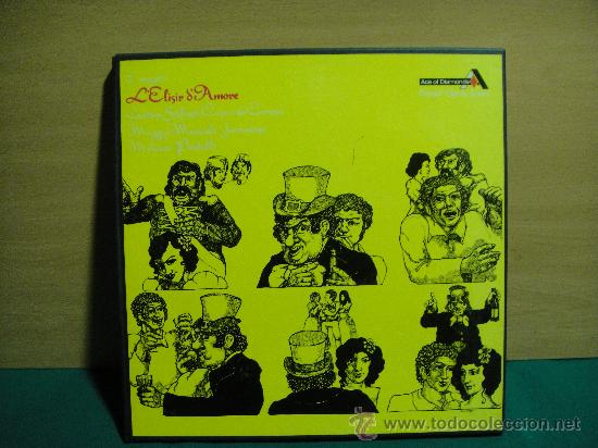 Discos de vinilo: DONIZETTI EL ELIXIR DEL AMOR CAJA DE 2 LP + LIBRETO - Foto 1