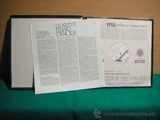 Discos de vinilo: DONIZETTI EL ELIXIR DEL AMOR CAJA DE 2 LP + LIBRETO - Foto 2