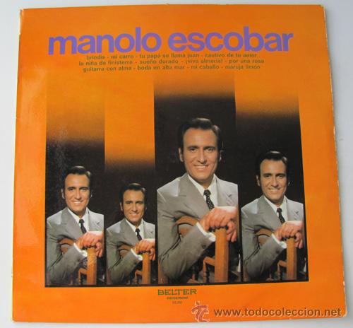 Discos de vinilo: MANOLO ESCOBAR - LP BELTER 1971 - - Foto 1