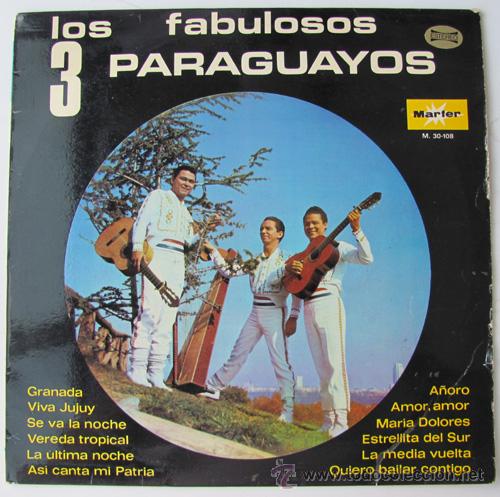 Vinyl records: LOS FABULOSOS TRES PARAGUAYOS - LP MARFER 1970