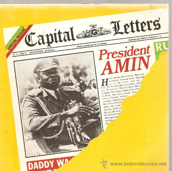 Discos de vinilo: Single CAPITAL LETTERS - PRESIDENT AMIN - Foto 1