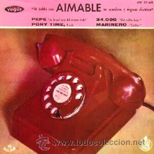 Discos de vinilo: Aimable - Pony time - 1961 - Foto 1