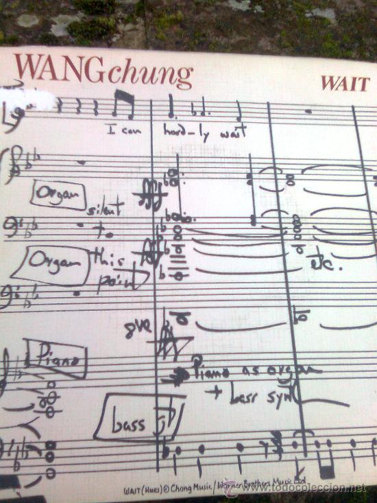 Discos de vinilo: Wang Chung - Wait (Geffen-Cbs, 1984) - Foto 1