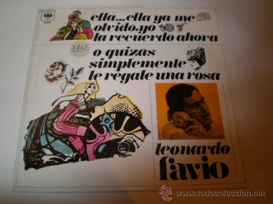 Discos de vinilo: SINGLE DE LEONARDO FAVIO - Foto 1