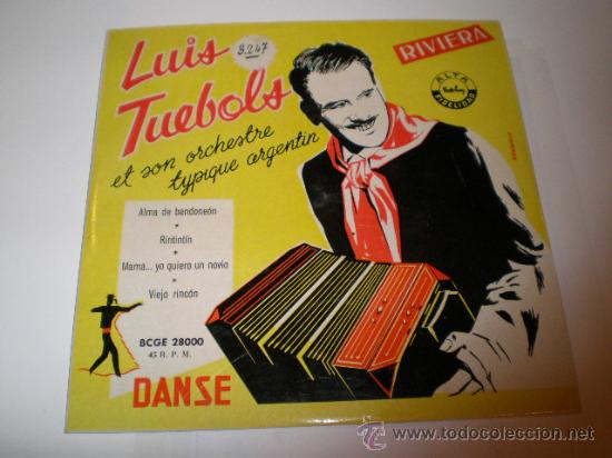 Discos de vinilo: SINGLE DE LUIS TUEBOLS - Foto 1