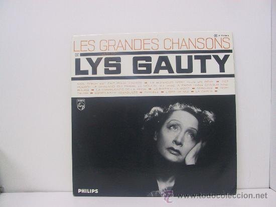 Discos de vinilo: LYS GAUTY - LES GRANDES CHANSONS DE... - ORIGINAL FRANCES - PHILIPS - Foto 1