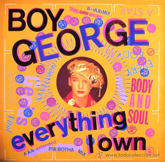 12 inch - boy george - everything i own (reggae - Comprar Discos Maxi ...