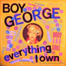 Discos de vinilo: 12 INCH - BOY GEORGE - EVERYTHING I OWN (REGGAE POP) - MAXI-SINGLE MINT