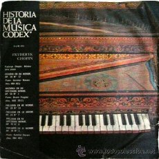 Discos de vinilo: LOTE DE 10 HISTORIA DE LA MUSICA CODEX FRYDERYK CHOPIN SINGLE ESPAÑOL AÑO 1966