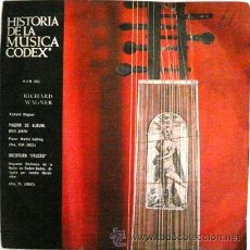 Discos de vinilo: LOTE DE 10 HISTORIA DE LA MUSICA CODEX RICHARD WAGNER SINGLE AÑO 1966
