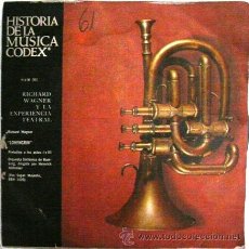 Discos de vinilo: LOTE DE 10 HISTORIA DE LA MUSICA CODEX RICHARD WAGNER SINGLE AÑO 1966