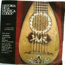 Discos de vinilo: LOTE DE 10 HISTORIA DE LA MUSICA CODEX GAETANO DONIZETTI DON PASQUALE SINGLE AÑO 1966