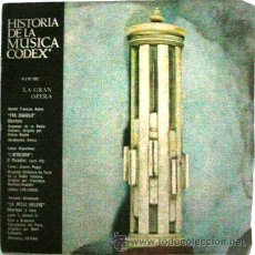 Discos de vinilo: LOTE 10 DE HISTORIA DE LA MUSICA CODEX LA GRAN OPERA FRA DIAVOLO L´AFRICANA SINGLE AÑO 1966